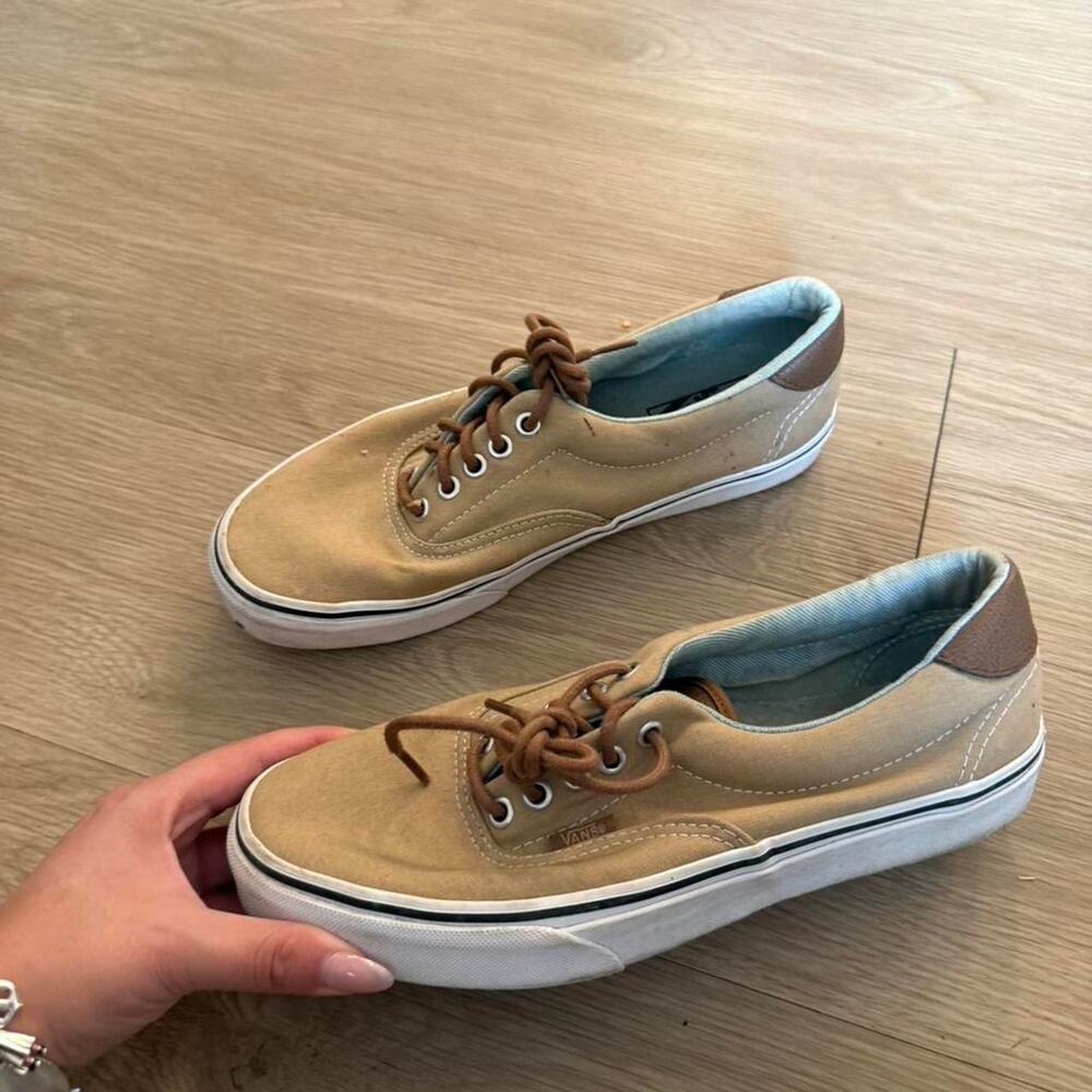 Mens tan vans authentic trainers